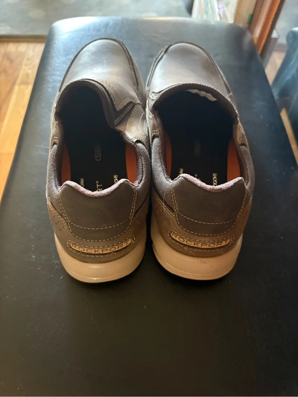 Rockport Brown Leather Slip-On Loafers
